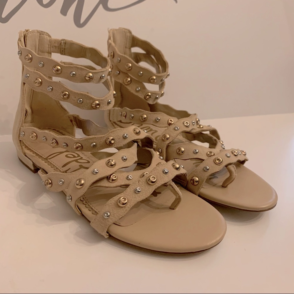 Sam Edelman EAVAN Studded Gladiator Sandals Size 6